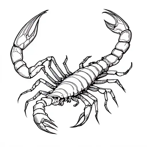 Scorpio and Aquarius tattoo design idea