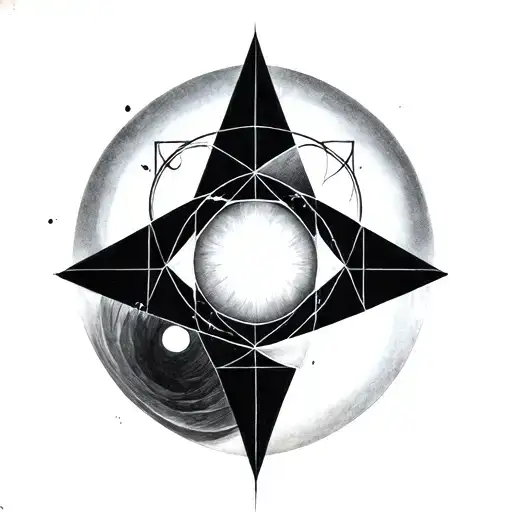 Salvador Dali sacred geometry tattoo design idea