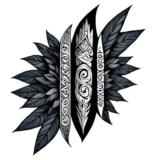 Ogham tattoo design idea