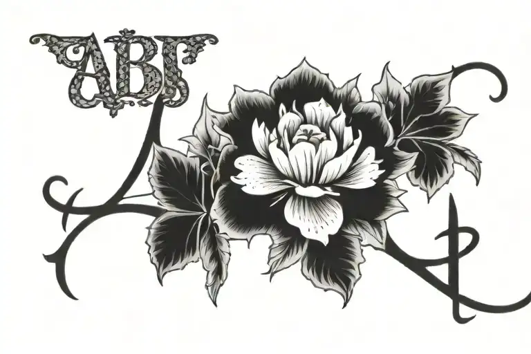 Abi name tattoo tattoo design idea