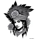 Zapotec tattoo design idea