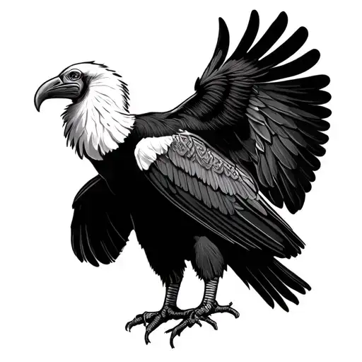 Colombian Andean Condor  tattoo design idea