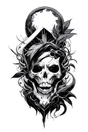 cyber sigilism tattoo design idea