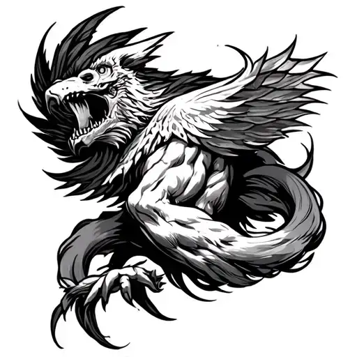 an idea for a tattoo that represents strong courage and is not trivial for a man tattoo design idea