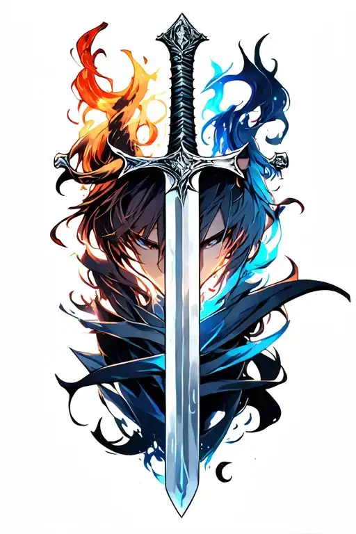 sword from devil may cry later tattoo design idea