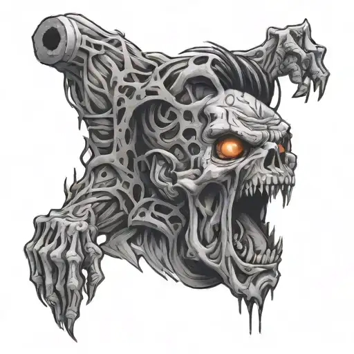 zombie rush tattoo design idea