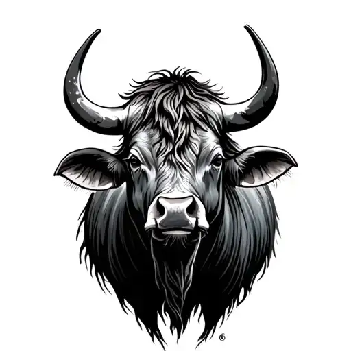 Carabao tattoo design idea