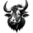Carabao tattoo design idea