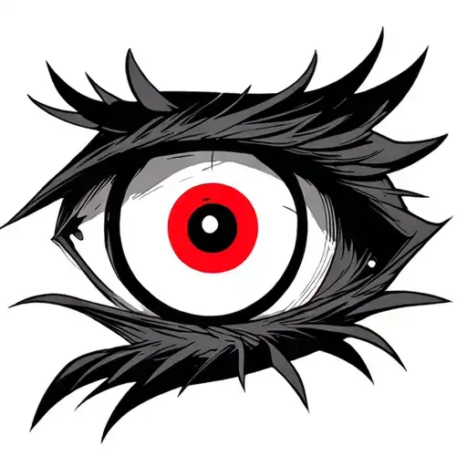 The sharingan eye of Itachi Uchiha tattoo design idea
