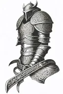 Viking armor tattoo tattoo design idea