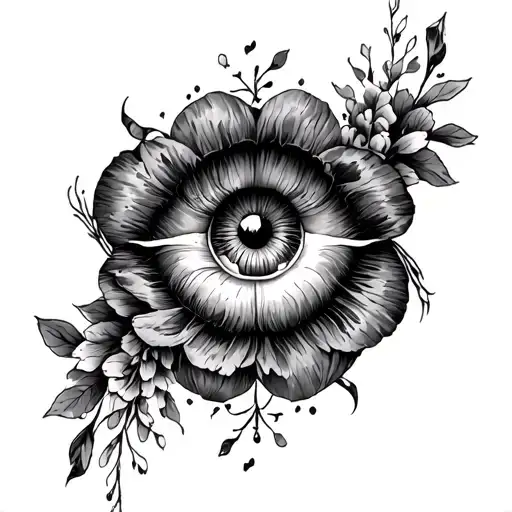 music album cover of when I fall in love tattoo design idea