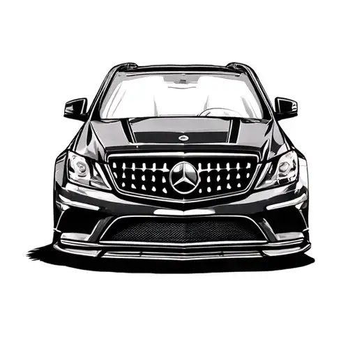 Mercedes Benz tattoo design idea