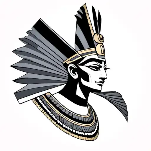 Amun tattoo design idea