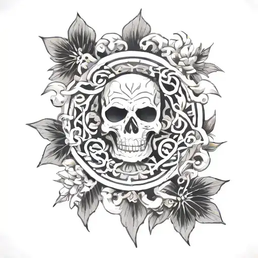 vietnamese verse incorporated tattoo design idea