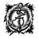 anchor, do not go gentle into that good night rage rage against the firing of the light  tattoo design idea