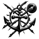 anchor, do not go gentle into that good night rage rage against the firing of the light  tattoo design idea