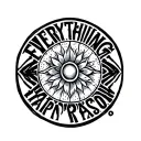 Symbol Everything Happens A Reason tattoo design idea