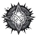 Symbol Everything Happens A Reason tattoo design idea