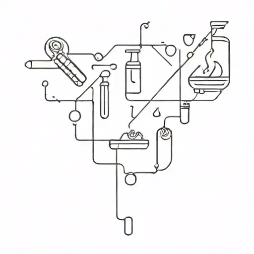pharmacy / chemistry tattoo design idea