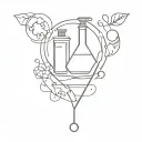 pharmacy / chemistry tattoo design idea