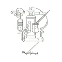 pharmacy / chemistry tattoo design idea