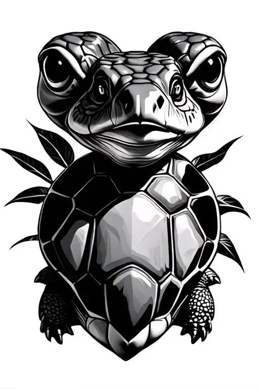 tortoise tattoo design idea