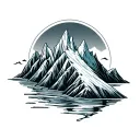 Glacier tattoo design idea