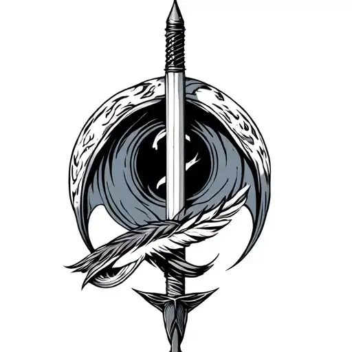 Harpoon tattoo design idea