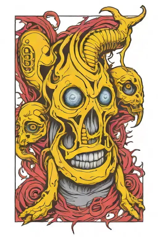 korn metal band tattoo design idea