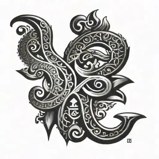 tamil letters in one tamil tattoo design idea