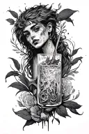 juice wrld abyss involved tattoo design idea