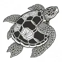 sea turtle tattoo design idea