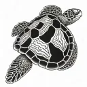 sea turtle tattoo design idea