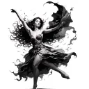 Dancing Through My Storms tattoo design idea