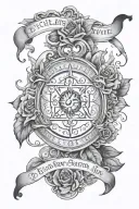 Ecclesiastes 3:1 tattoo design idea