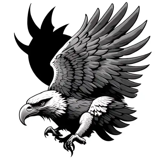 Roman Eagle tattoo design idea
