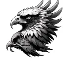 Roman Eagle tattoo design idea