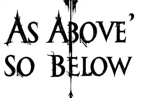 "As Above 
So Below " tattoo design idea