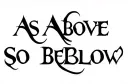 "As Above 
So Below " tattoo design idea