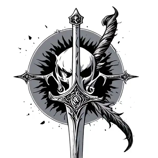 Asta Sword tattoo design idea