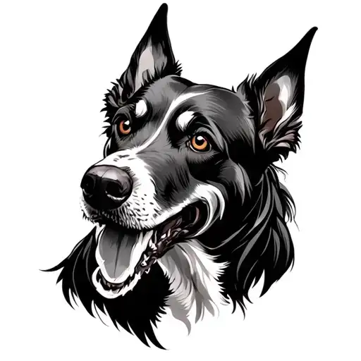 demaon hell hound tattoo design idea