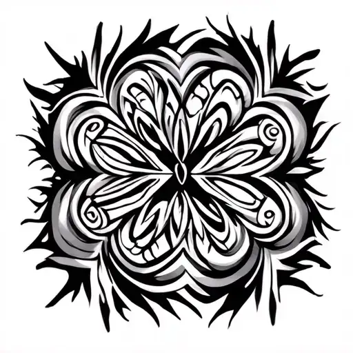 taino tribal tattoo design idea