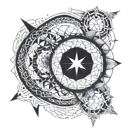 SO, I want forearm sleeve tattoo with witchy vibes, is dark and gothic, and also kind of haunting. I want it to be like  tattoo design idea