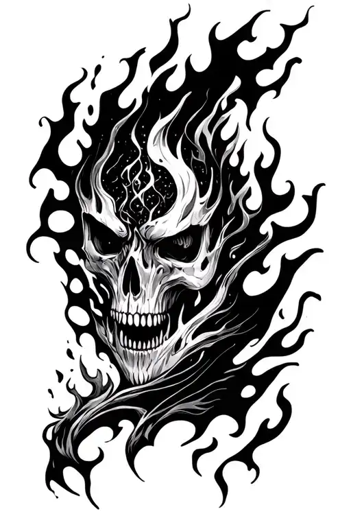 cybersglism flames all tattoo design idea