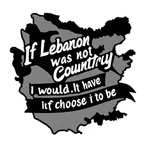 make a tattoo with the text If lebanon was not my country. I would have chosen it to be. tattoo design idea