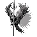 Trident Phoenix Casque Gladiator Maximus tattoo design idea