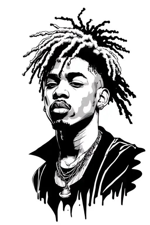 Juice WRLD tattoo design idea