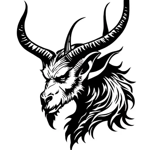 Krampus tattoo design idea
