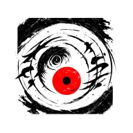 Madara Mangekyo Sharingan Script tattoo design idea