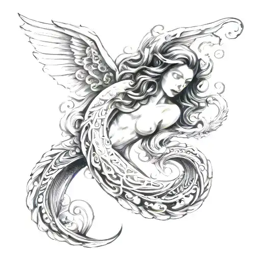 Aquarius tattoo design idea